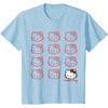 image:imageHello Kitty Classic Fit TShirt  Adult Black Crew Neck CottonPolyester Short SleeveBaby Blue