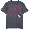 image:imageHello Kitty Classic Fit TShirt  Adult Black Crew Neck CottonPolyester Short SleeveHeather Blue