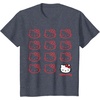 image:imageHello Kitty Classic Fit TShirt  Adult Black Crew Neck CottonPolyester Short SleeveHeather Blue