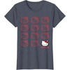 image:imageHello Kitty Classic Fit TShirt  Adult Black Crew Neck CottonPolyester Short SleeveHeather Blue