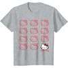 image:imageHello Kitty Classic Fit TShirt  Adult Black Crew Neck CottonPolyester Short SleeveHeather Grey