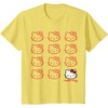 image:imageHello Kitty Classic Fit TShirt  Adult Black Crew Neck CottonPolyester Short SleeveLemon Yellow