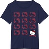 image:imageHello Kitty Classic Fit TShirt  Adult Black Crew Neck CottonPolyester Short SleeveNavy Blue