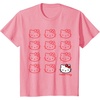 image:imageHello Kitty Classic Fit TShirt  Adult Black Crew Neck CottonPolyester Short SleevePink