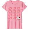 image:imageHello Kitty Classic Fit TShirt  Adult Black Crew Neck CottonPolyester Short SleevePink