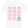 image:imageHello Kitty Classic Fit TShirt  Adult Black Crew Neck CottonPolyester Short SleeveWhite