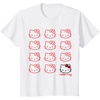 image:imageHello Kitty Classic Fit TShirt  Adult Black Crew Neck CottonPolyester Short SleeveWhite