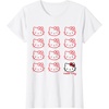 image:imageHello Kitty Classic Fit TShirt  Adult Black Crew Neck CottonPolyester Short SleeveWhite