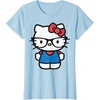 image:imageHello Kitty Distressed Nerd Glasses Tee Shirt TShirtBaby Blue
