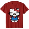 image:imageHello Kitty Distressed Nerd Glasses Tee Shirt TShirtCranberry Red