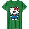 image:imageHello Kitty Distressed Nerd Glasses Tee Shirt TShirtKelly Green