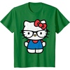 image:imageHello Kitty Distressed Nerd Glasses Tee Shirt TShirtKelly Green