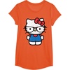 image:imageHello Kitty Distressed Nerd Glasses Tee Shirt TShirtOrange