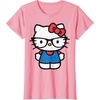 image:imageHello Kitty Distressed Nerd Glasses Tee Shirt TShirtPink