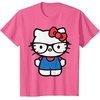 image:imageHello Kitty Distressed Nerd Glasses Tee Shirt TShirtPink Heather