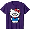 image:imageHello Kitty Distressed Nerd Glasses Tee Shirt TShirtPurple