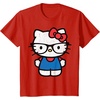 image:imageHello Kitty Distressed Nerd Glasses Tee Shirt TShirtRed