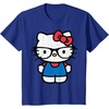 image:imageHello Kitty Distressed Nerd Glasses Tee Shirt TShirtRoyal Blue
