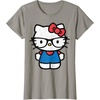 image:imageHello Kitty Distressed Nerd Glasses Tee Shirt TShirtSlate Grey