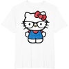 image:imageHello Kitty Distressed Nerd Glasses Tee Shirt TShirtWhite