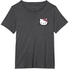 image:imageHello Kitty Front and Back Logo Tee Shirt TShirtDark Heather Grey