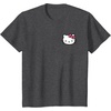 image:imageHello Kitty Front and Back Logo Tee Shirt TShirtDark Heather Grey
