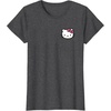 image:imageHello Kitty Front and Back Logo Tee Shirt TShirtDark Heather Grey