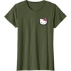 image:imageHello Kitty Front and Back Logo Tee Shirt TShirtOlive Green