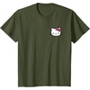 image:imageHello Kitty Front and Back Logo Tee Shirt TShirtOlive Green