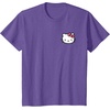image:imageHello Kitty Front and Back Logo Tee Shirt TShirtPurple Heather