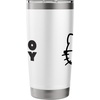 image:imageHello Kitty Nerd Glasses Black Stainless Steel Insulated TumblerWhite