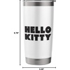 image:imageHello Kitty Nerd Glasses Black Stainless Steel Insulated TumblerWhite