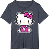 image:imageHello Kitty Official Pixel Tee Shirt TShirtHeather Blue