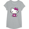 image:imageHello Kitty Official Pixel Tee Shirt TShirtHeather Grey