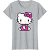 image:imageHello Kitty Official Pixel Tee Shirt TShirtHeather Grey