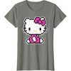 image:imageHello Kitty Official Pixel Tee Shirt TShirtOlive Heather