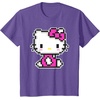 image:imageHello Kitty Official Pixel Tee Shirt TShirtPurple Heather