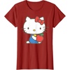image:imageHello Kitty Retro Apple Design Tee Shirt TShirtCranberry Red