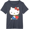 image:imageHello Kitty Retro Apple Design Tee Shirt TShirtHeather Blue