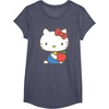 image:imageHello Kitty Retro Apple Design Tee Shirt TShirtHeather Blue