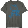 image:imageHello Kitty Retro Bike Ride Tee Shirt TShirtAsphalt Grey