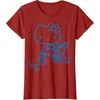 image:imageHello Kitty Retro Bike Ride Tee Shirt TShirtCranberry Red