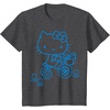 image:imageHello Kitty Retro Bike Ride Tee Shirt TShirtDark Heather Grey
