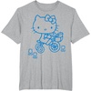 image:imageHello Kitty Retro Bike Ride Tee Shirt TShirtHeather Grey