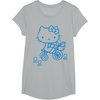image:imageHello Kitty Retro Bike Ride Tee Shirt TShirtHeather Grey
