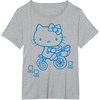 image:imageHello Kitty Retro Bike Ride Tee Shirt TShirtHeather Grey