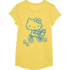 image:imageHello Kitty Retro Bike Ride Tee Shirt TShirtLemon Yellow