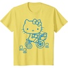 image:imageHello Kitty Retro Bike Ride Tee Shirt TShirtLemon Yellow
