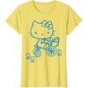 image:imageHello Kitty Retro Bike Ride Tee Shirt TShirtLemon Yellow