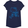 image:imageHello Kitty Retro Bike Ride Tee Shirt TShirtNavy Blue